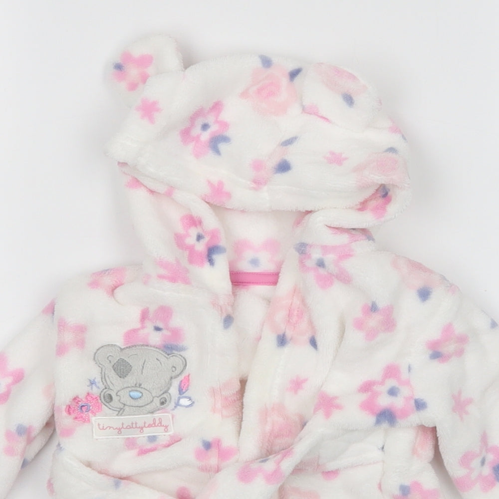 George Girls White Floral   Gown Size 6-9 Months