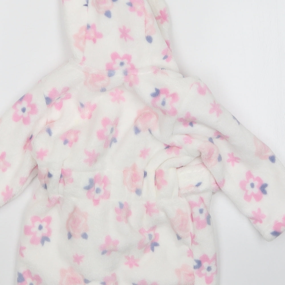 George Girls White Floral   Gown Size 6-9 Months