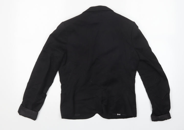 Divided Womens Black Jacket Blazer Size 12