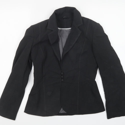 M&S Womens Grey   Jacket Blazer Size 8