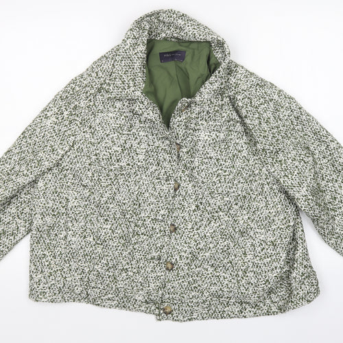 M&S Womens Green   Jacket Coatigan Size 12