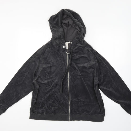 LOGG Womens Grey   Full Zip Hoodie Size L