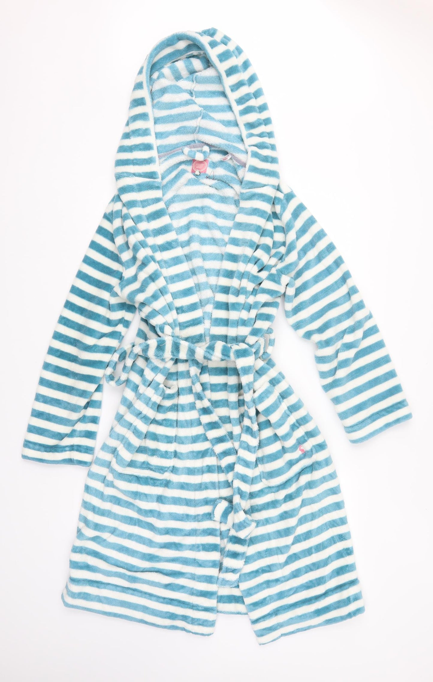 Joules Womens Blue Striped   Gown Size S  - dressing gown