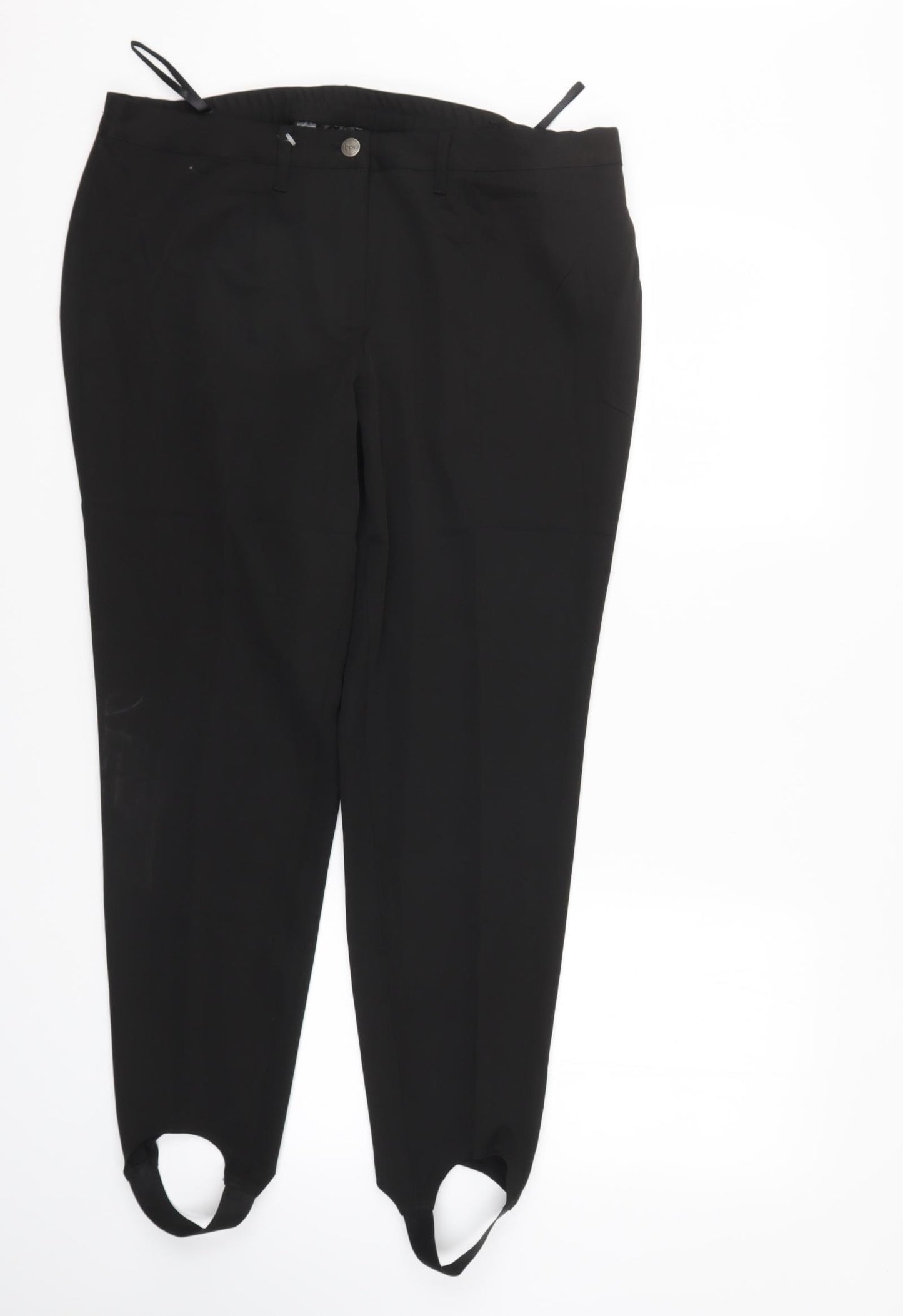 BPC Womens Black   Trousers  Size 18 L26 in - stirrups