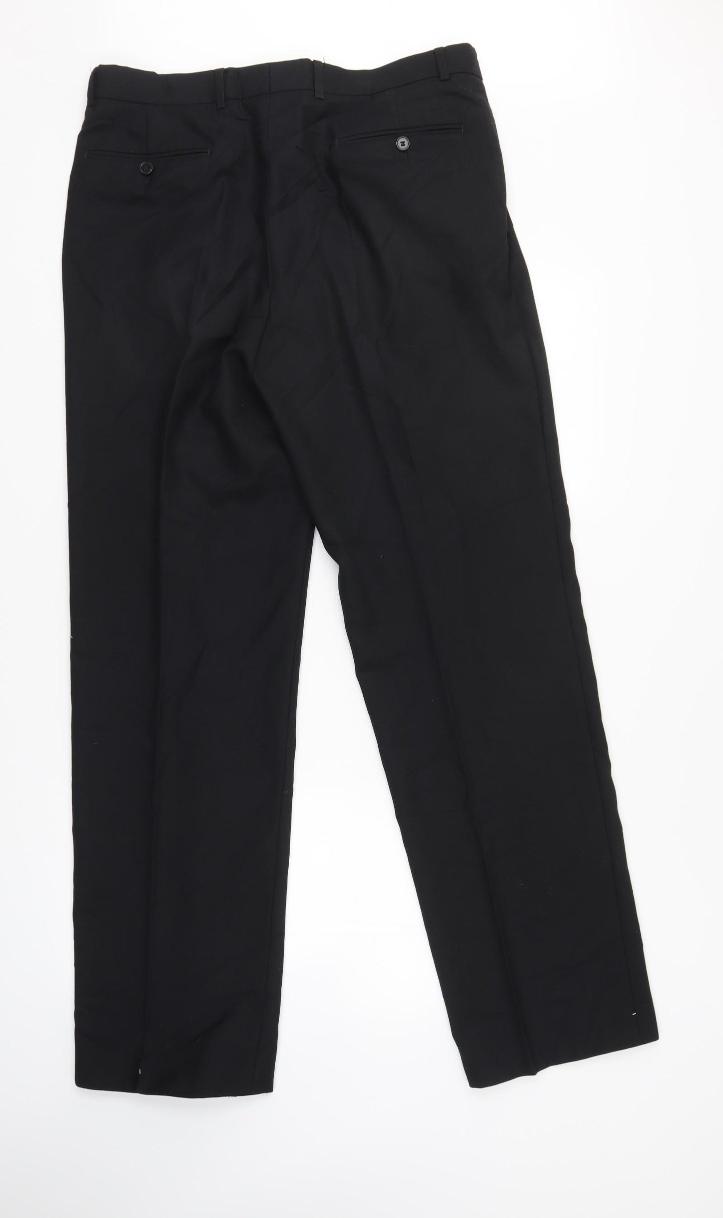 Baumler Mens Black    Suit Trousers Size 36 L32 in
