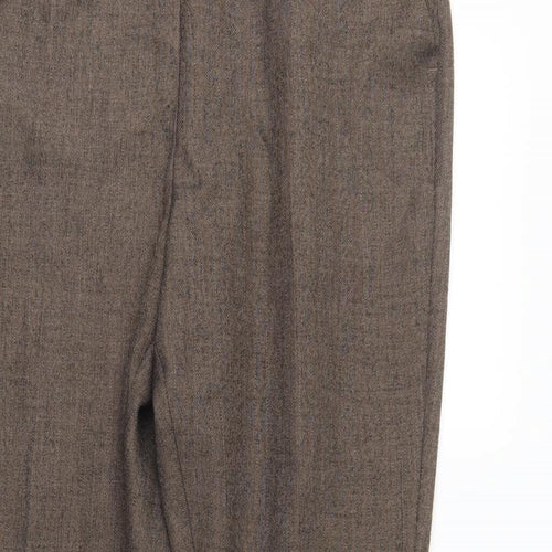 Marks and Spencer Womens Brown   Trousers  Size 14 L28 in