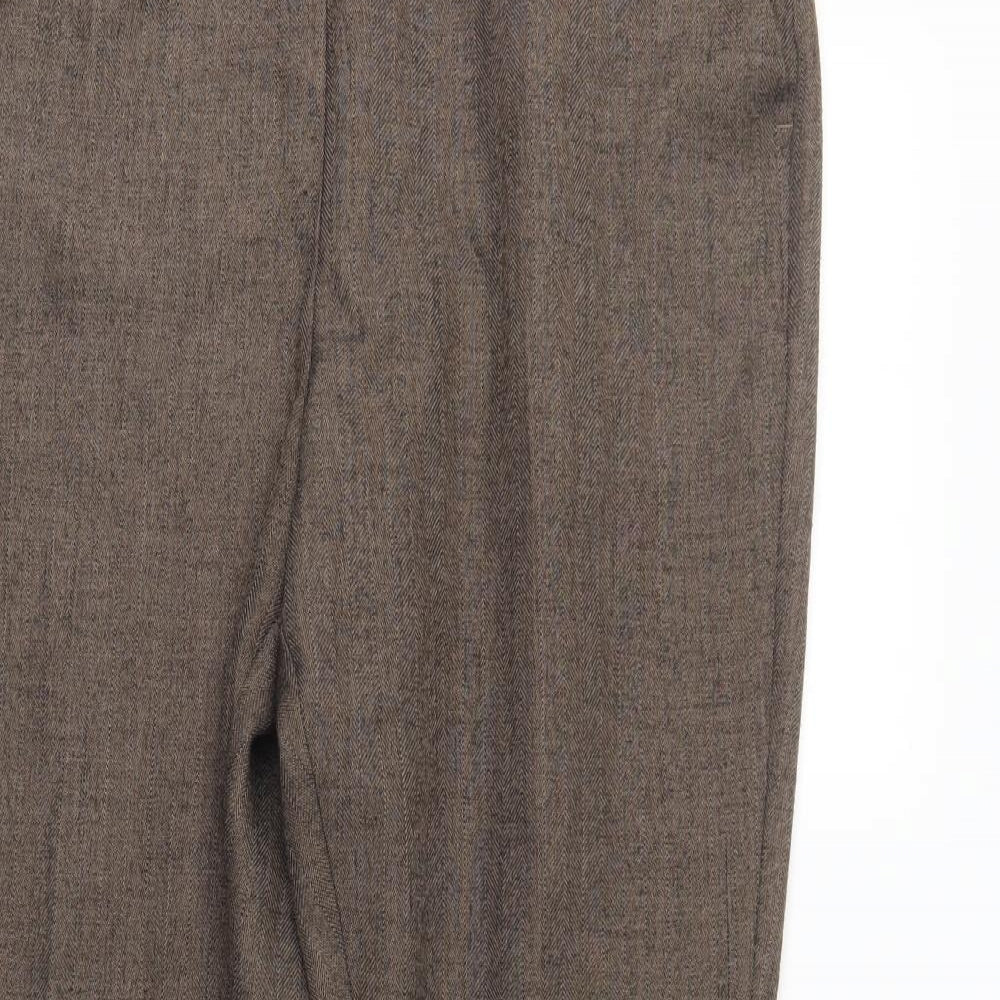 Marks and Spencer Womens Brown   Trousers  Size 14 L28 in
