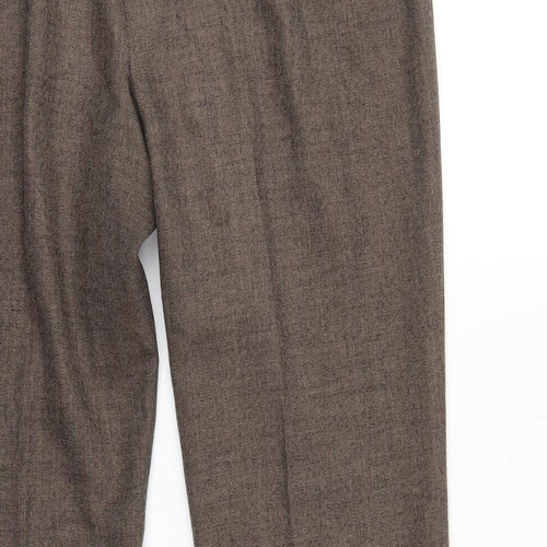 Marks and Spencer Womens Brown   Trousers  Size 14 L28 in