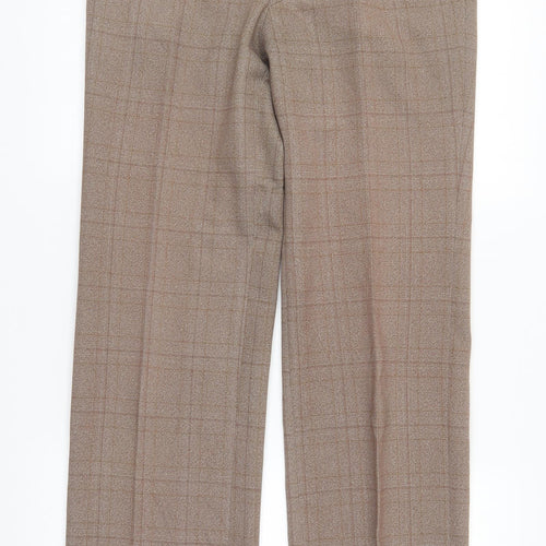 Grendale Mens Brown Check  Trousers  Size 34 L29 in