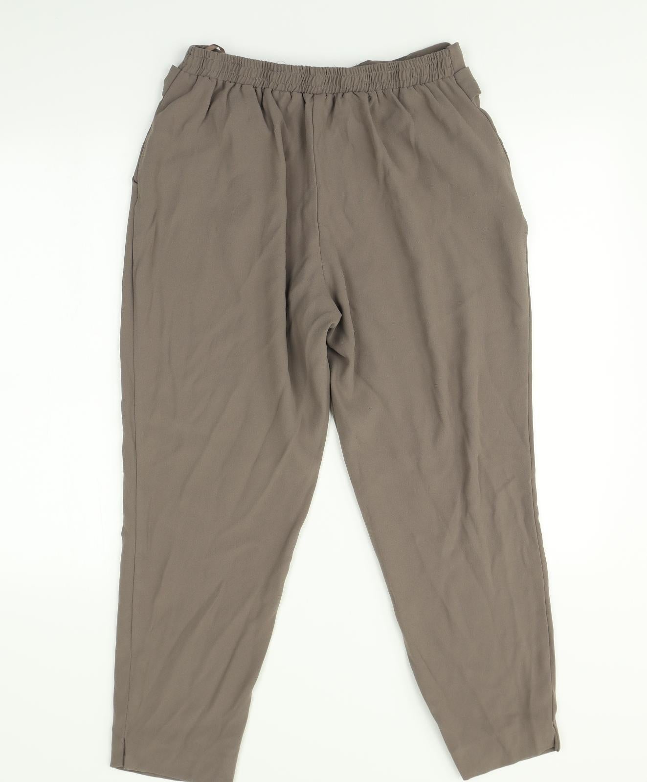 River Island Womens Beige   Trousers  Size 14 L26 in