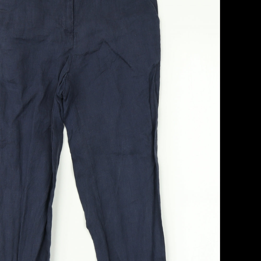 H&M Womens Blue   Trousers  Size 6 L24 in