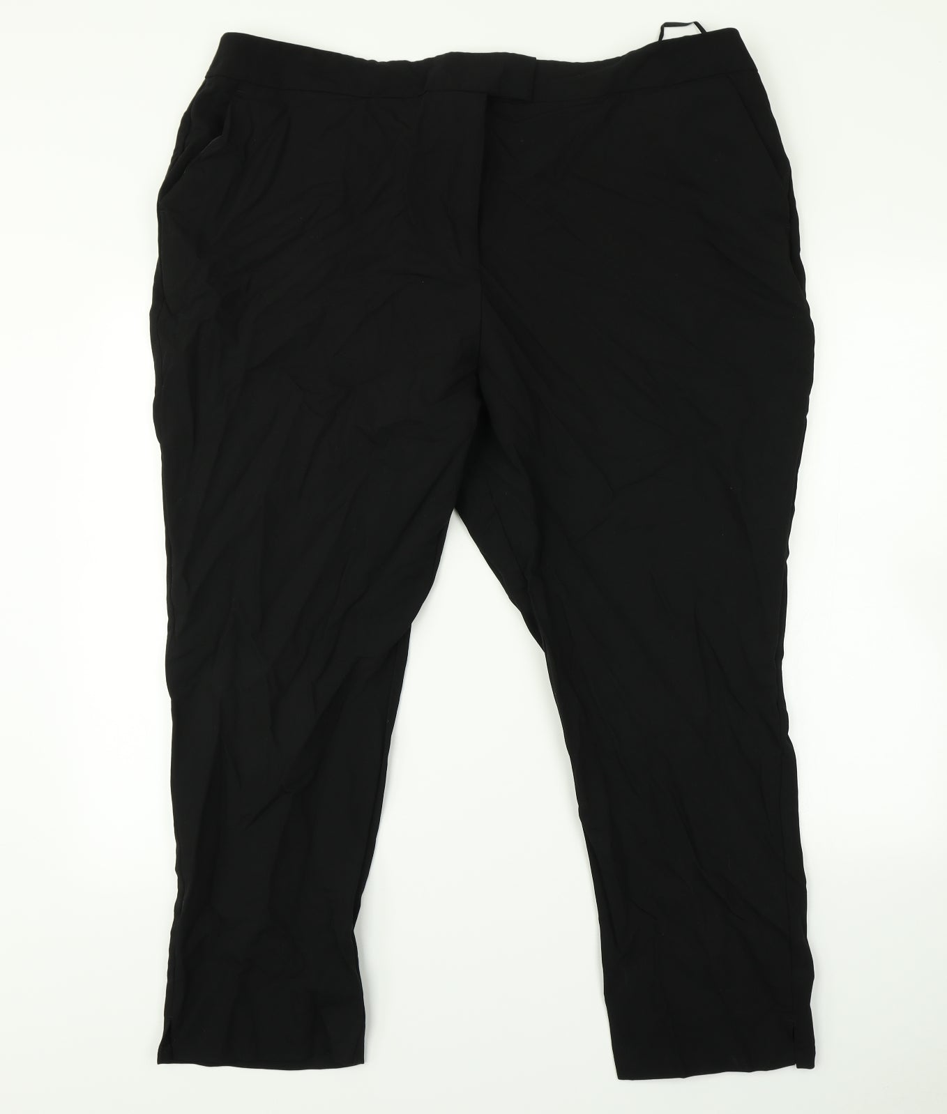 F&F Womens Black   Trousers  Size 22 L24 in