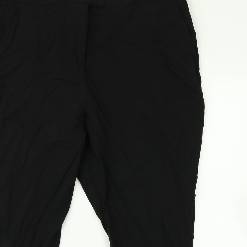 F&F Womens Black   Trousers  Size 22 L24 in