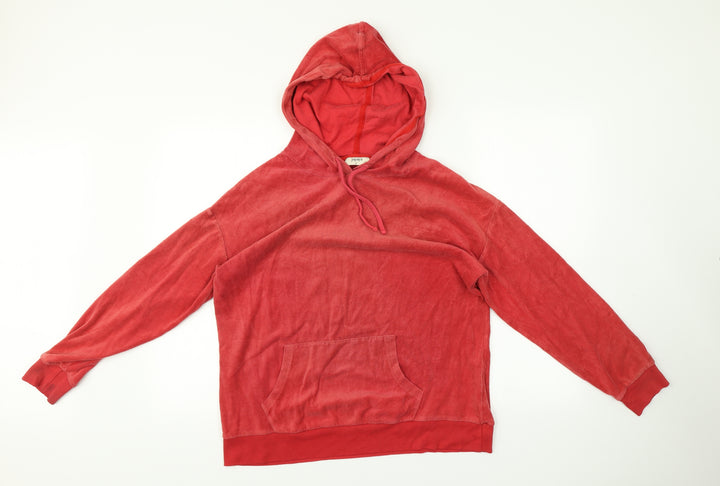 Papaya Womens Red   Pullover Hoodie Size M