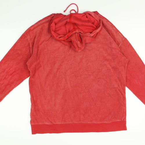 Papaya Womens Red   Pullover Hoodie Size M