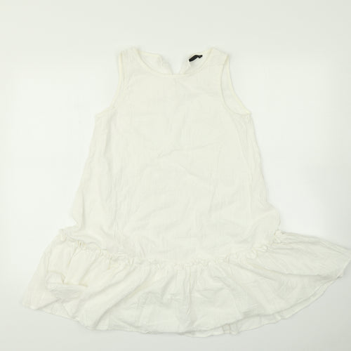 SheIn Womens White   Skater Dress  Size XS