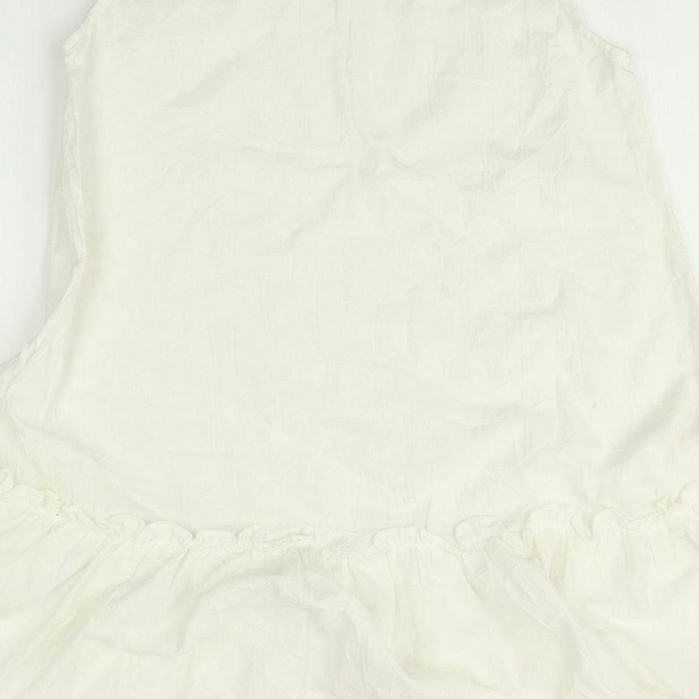 SheIn Womens White   Skater Dress  Size XS