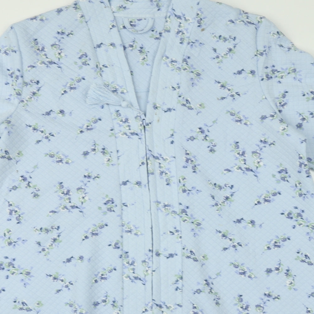 Marks and Spencer Womens Blue Floral   Nightshirt Size 12