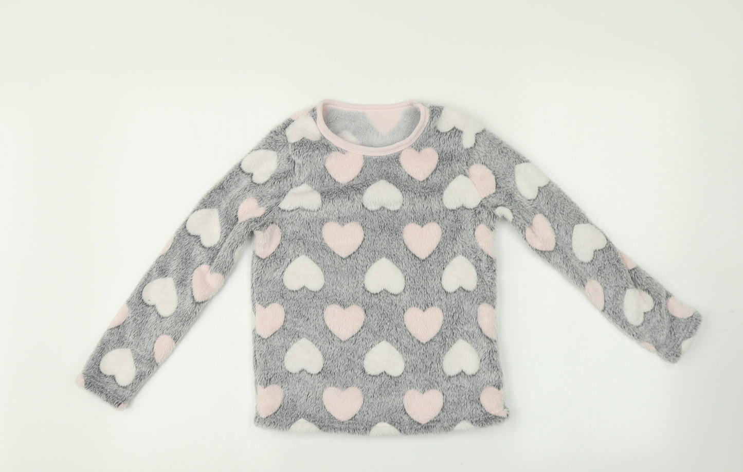 Nutmeg Girls Multicoloured    Pyjama Top Size 8-9 Years  - heart print