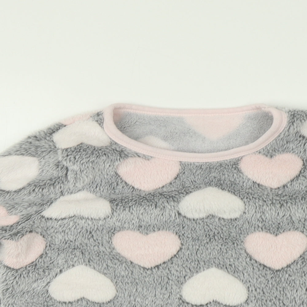 Nutmeg Girls Multicoloured    Pyjama Top Size 8-9 Years  - heart print