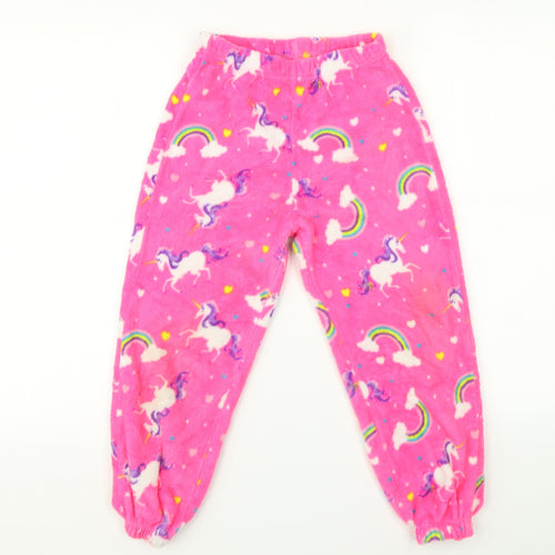 just like you Girls Pink    Pyjama Pants Size 8-9 Years  - Unicorn print
