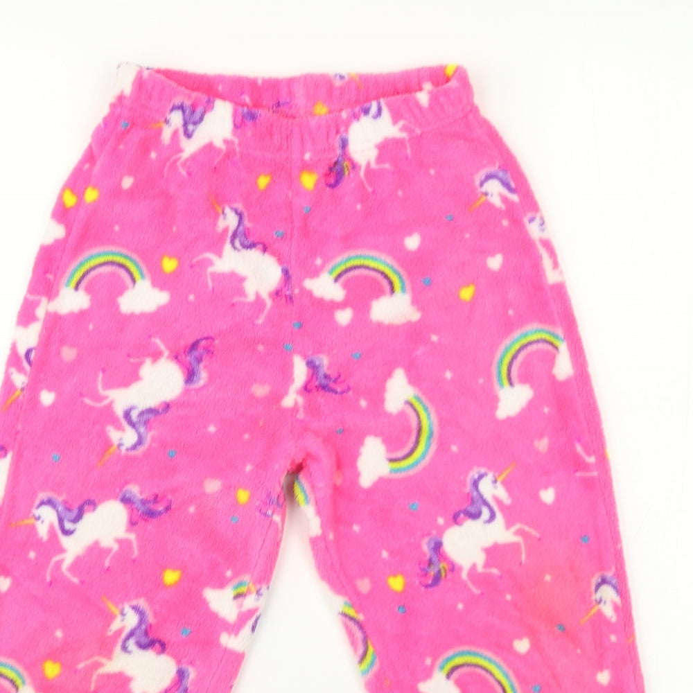 just like you Girls Pink    Pyjama Pants Size 8-9 Years  - Unicorn print