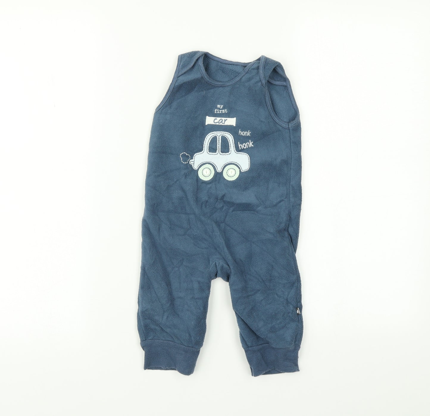 M  Blue   Babygrow One-Piece Size 6-9 Months  - car print