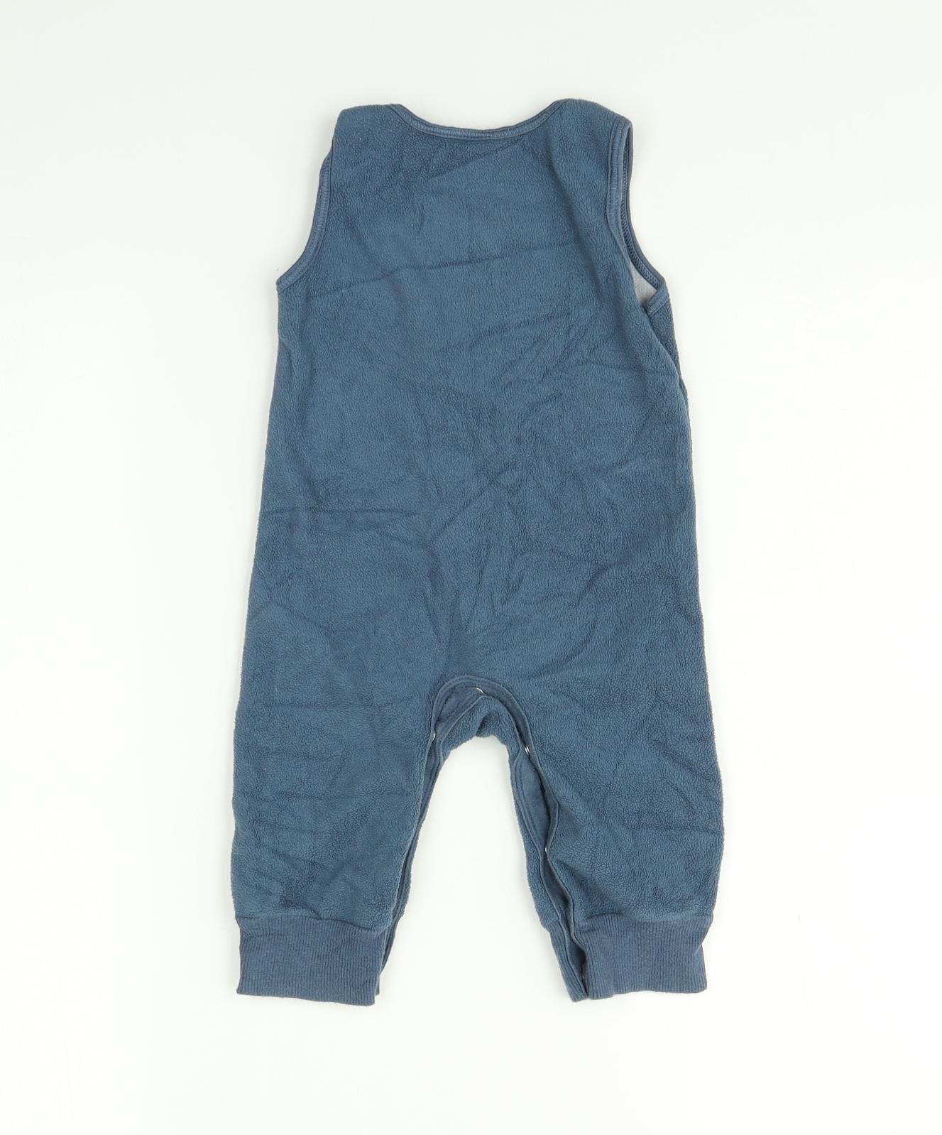 M  Blue   Babygrow One-Piece Size 6-9 Months  - car print