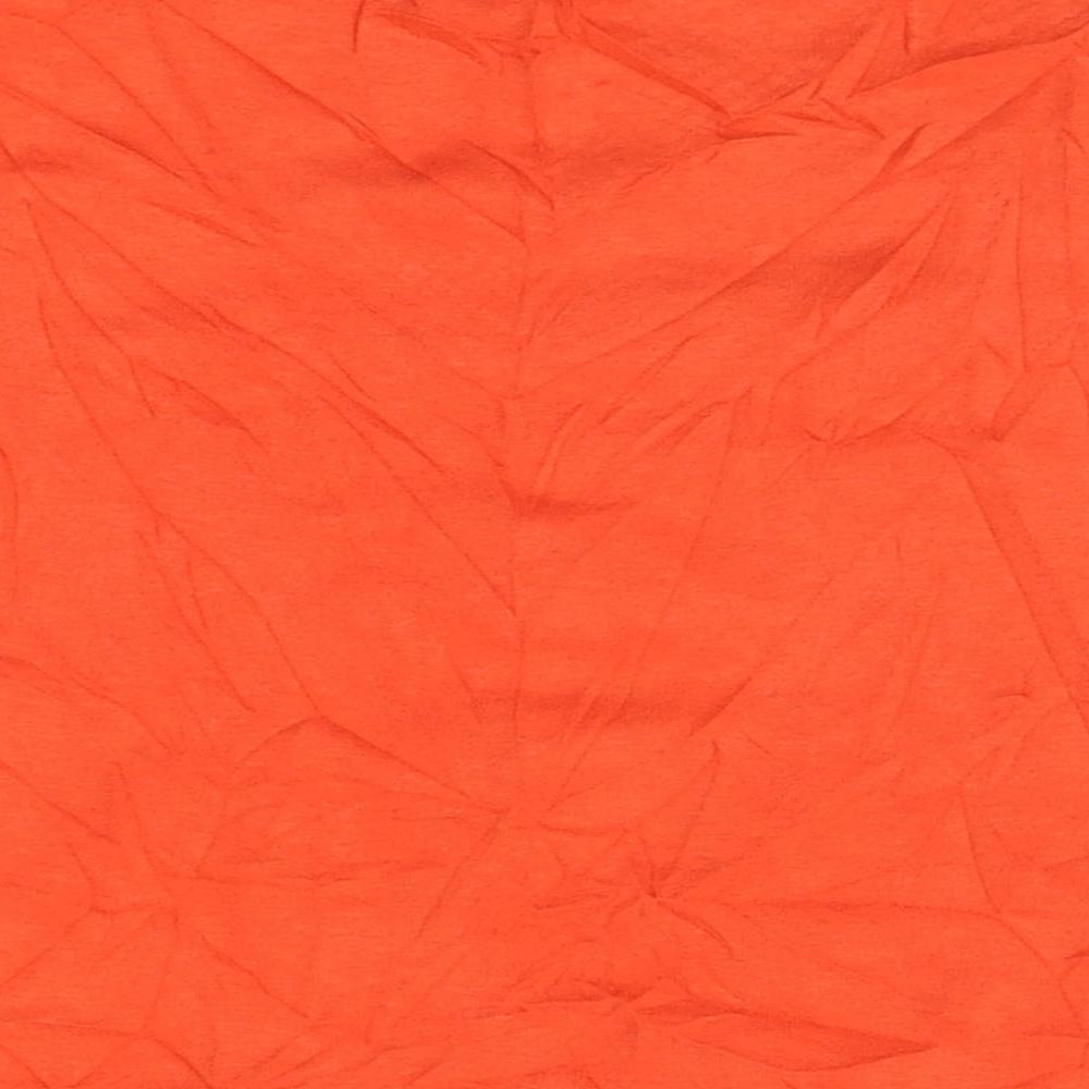 Topshop Womens Orange   Cropped T-Shirt Size 10  - Distressed end