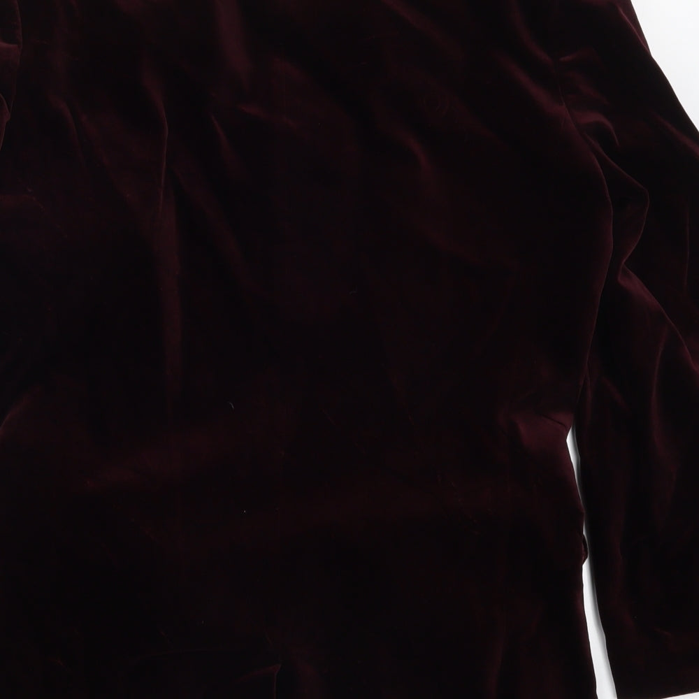 Preworn Mens Red   Jacket Suit Jacket Size 38