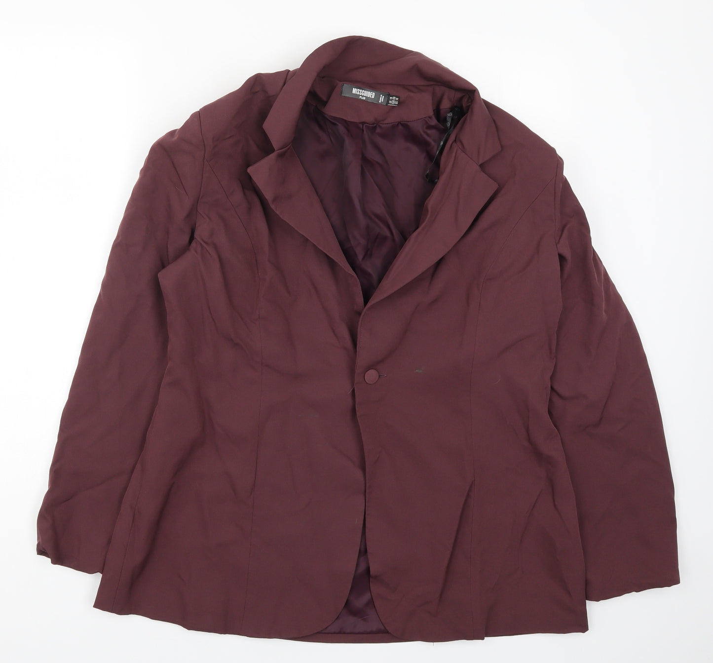Missguided Womens Purple   Jacket Suit Jacket Size 18