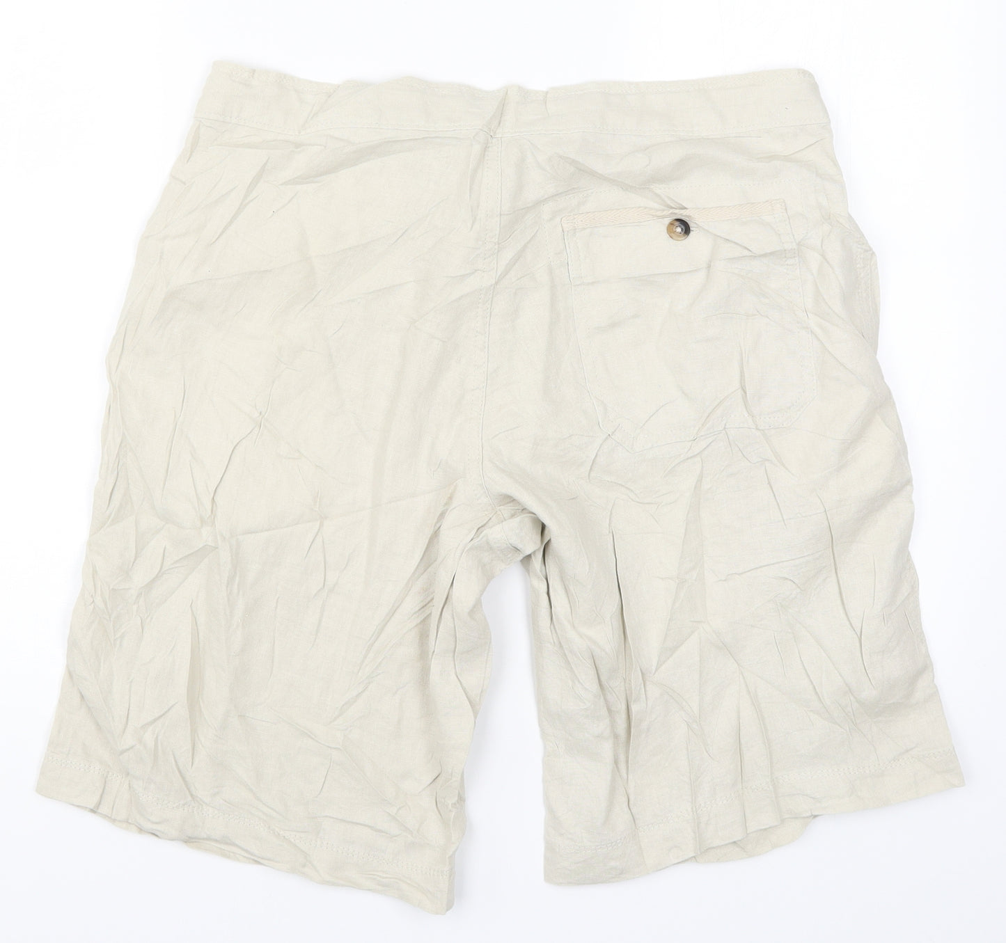 Marks and Spencer Mens Beige   Bermuda Shorts Size 34