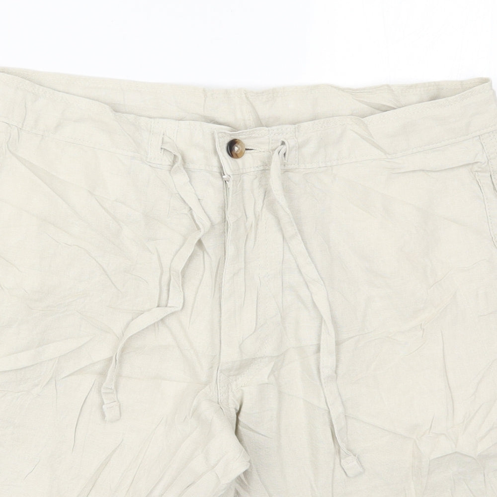 Marks and Spencer Mens Beige   Bermuda Shorts Size 34