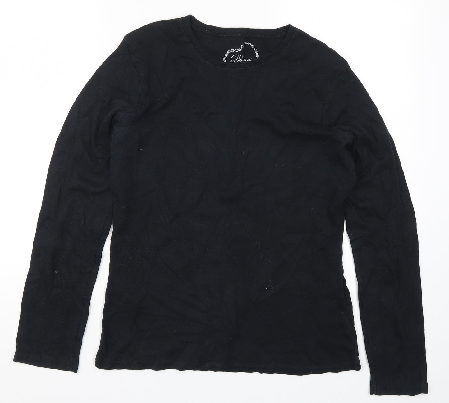 Dunes Womens Black   Basic T-Shirt Size 16