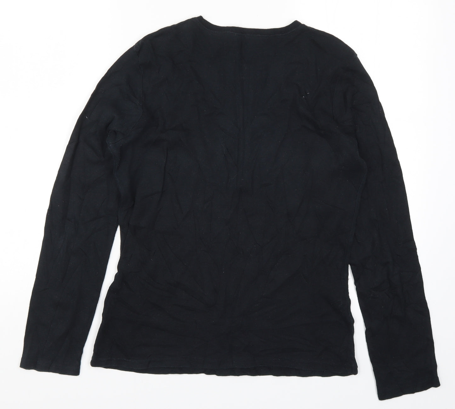 Dunes Womens Black   Basic T-Shirt Size 16