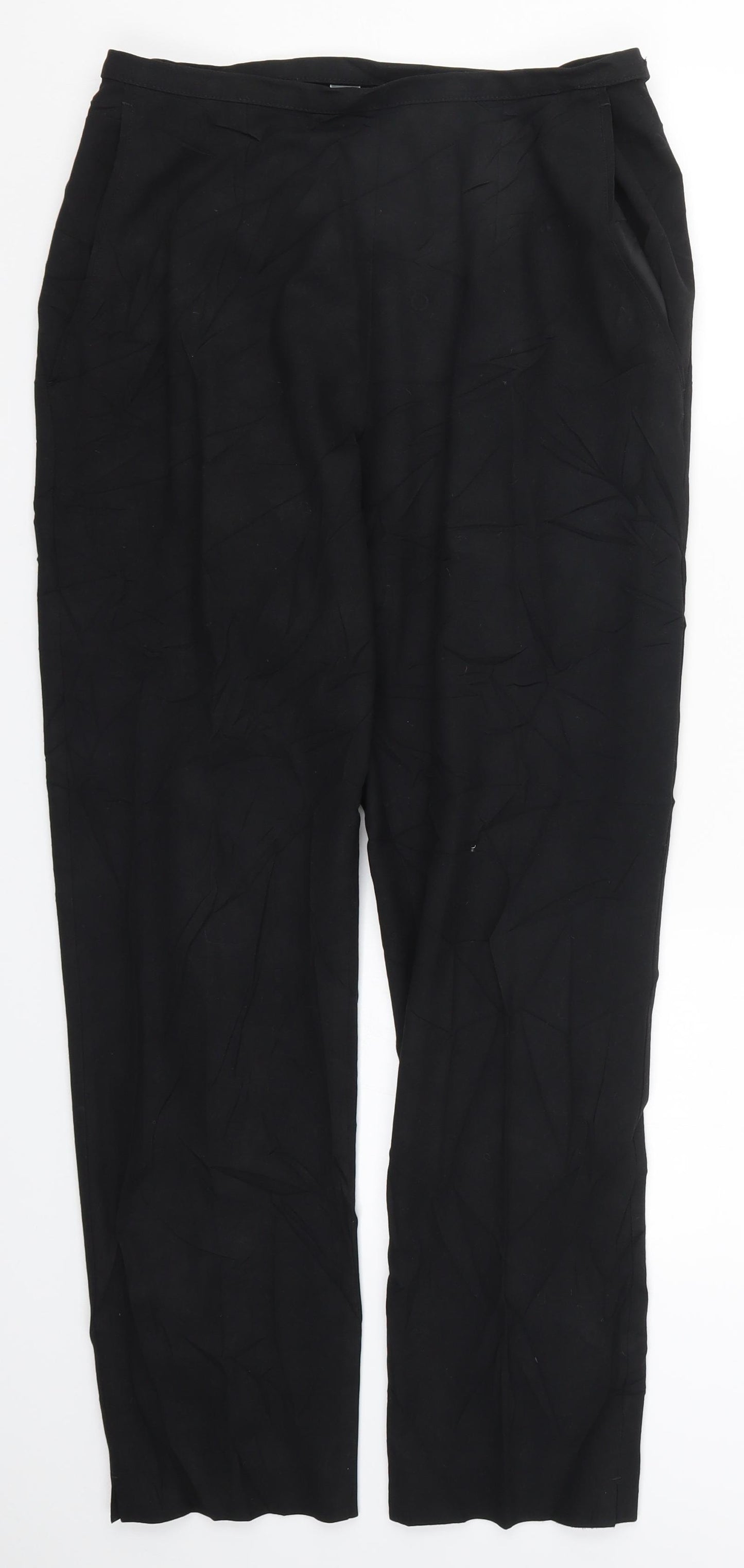 Marks and Spencer Womens Black   Trousers  Size 14 L29 in