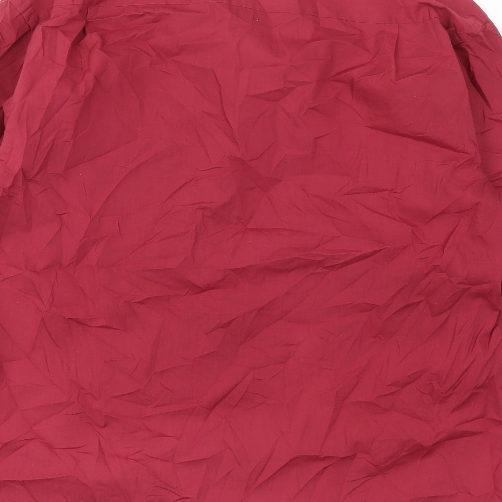 Berkertex Mens Red    Dress Shirt Size 15.5