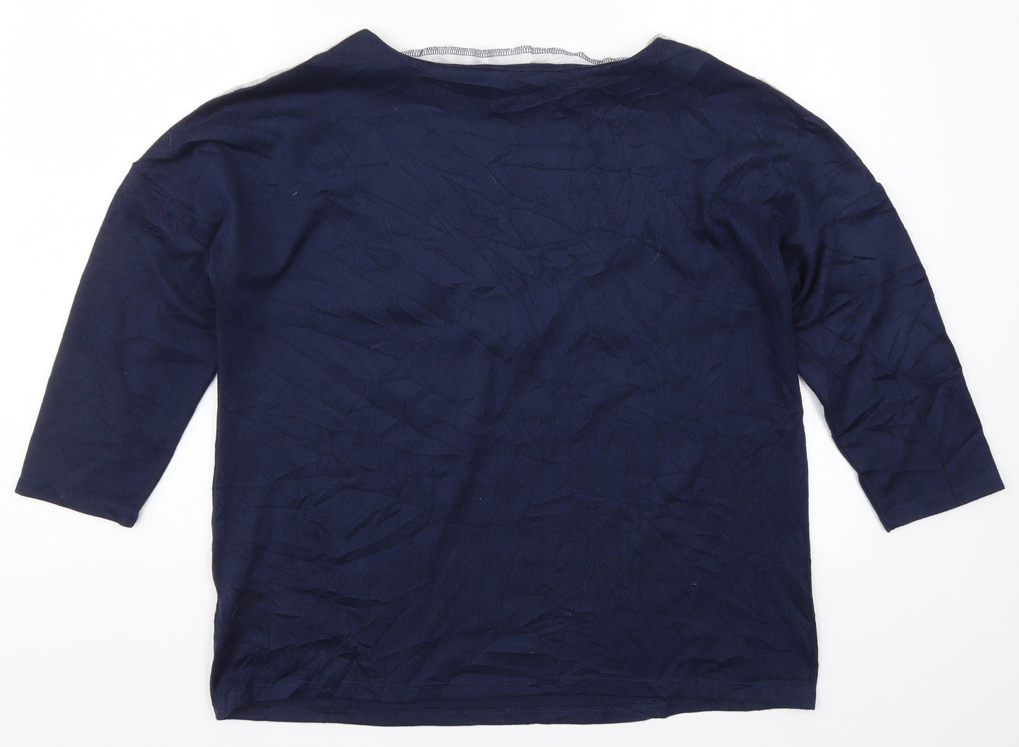 Bonmarché Womens Blue  Knit Pullover Jumper Size 14  - Colourblock