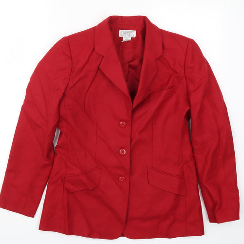 Jennifer Moore Womens Red   Jacket  Size 8