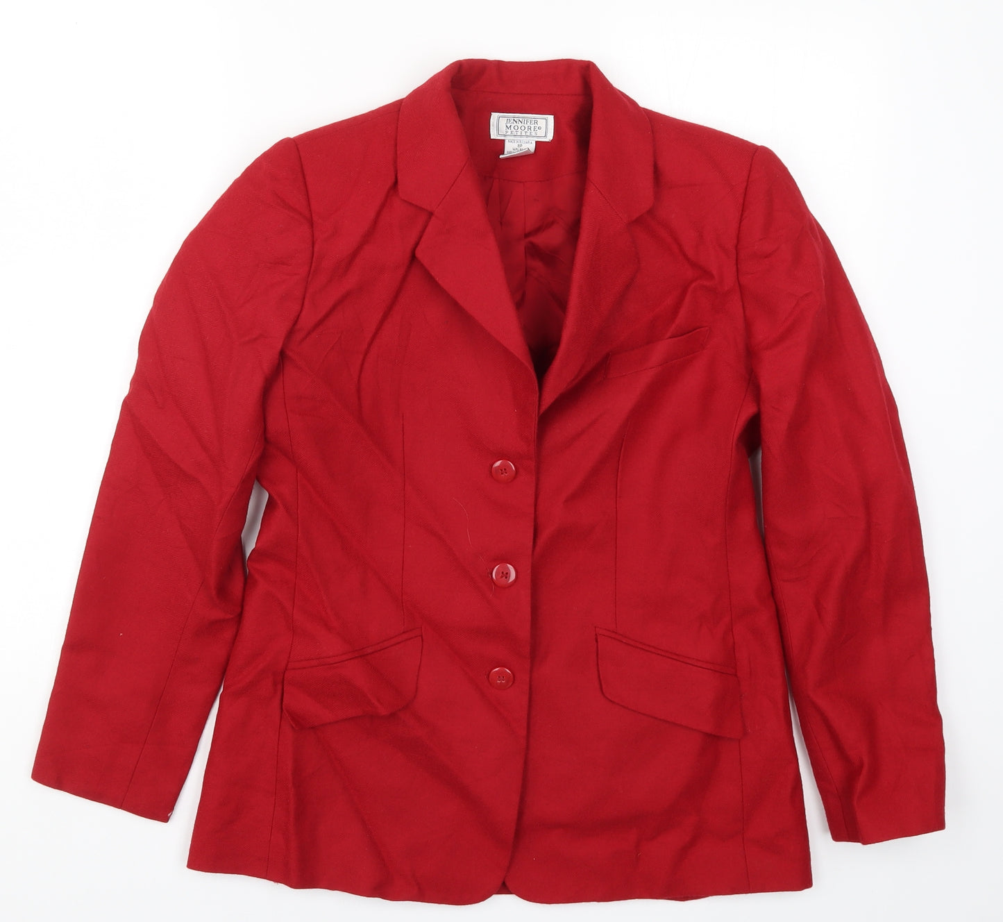 Jennifer Moore Womens Red   Jacket  Size 8