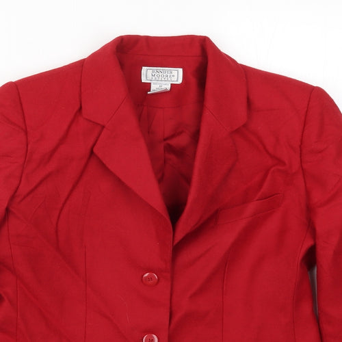 Jennifer Moore Womens Red   Jacket  Size 8