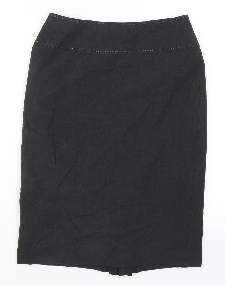 Marks and Spencer Womens Grey Straight & Pencil Skirt Size 8