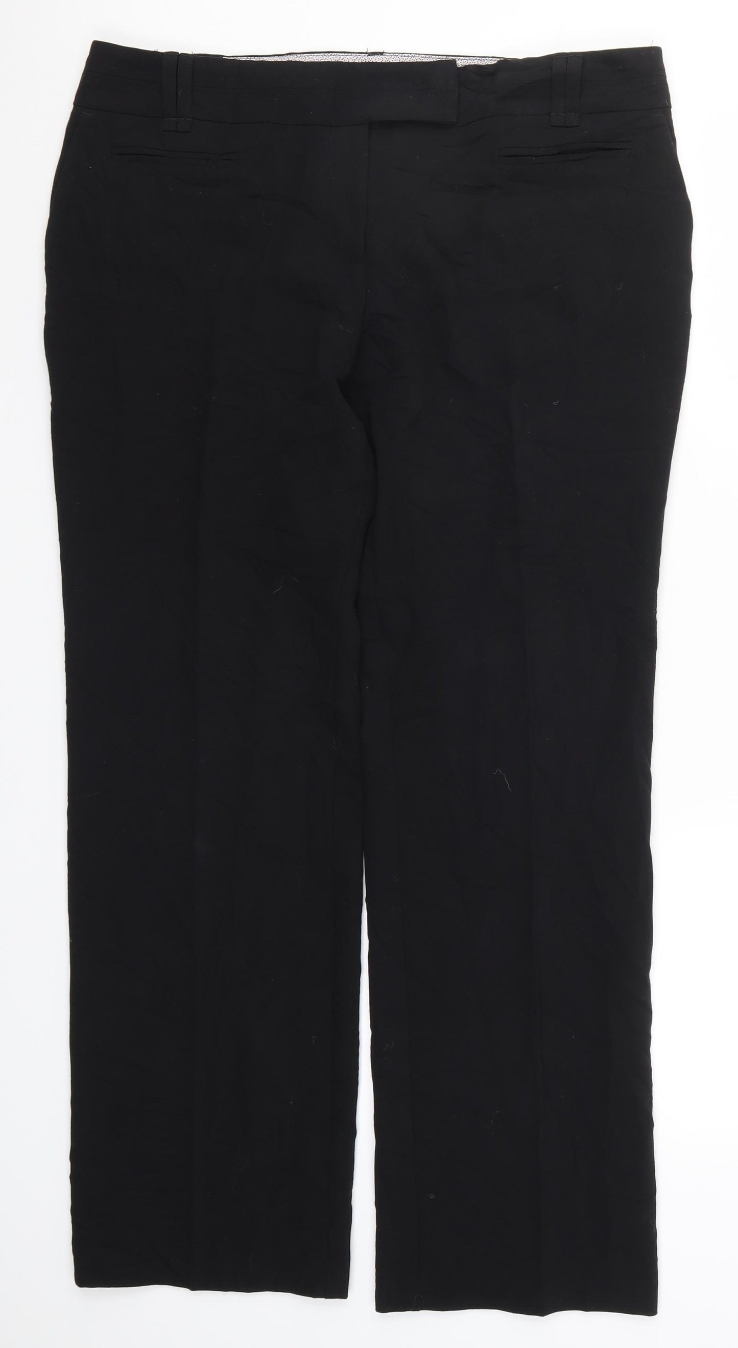 NEXT Womens Black   Trousers  Size 14 L29.5 in