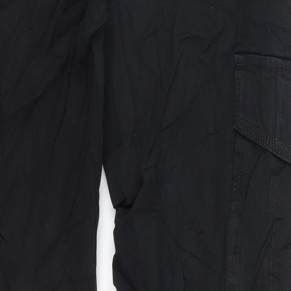 George Mens Black   Cargo Trousers Size 36 L34 in
