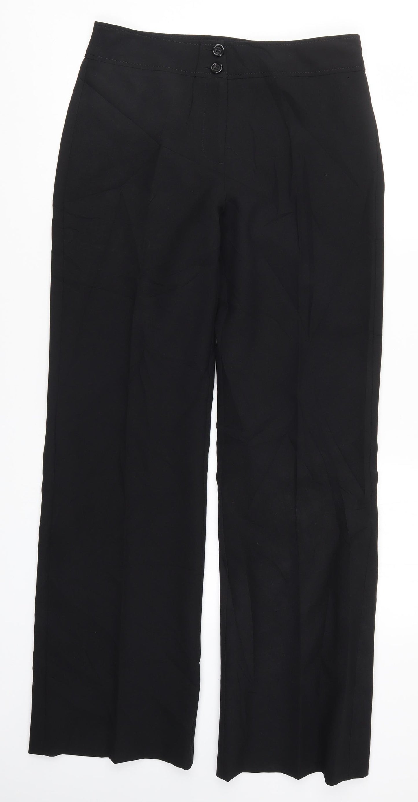 F&F Womens Black   Trousers  Size 8 L31 in