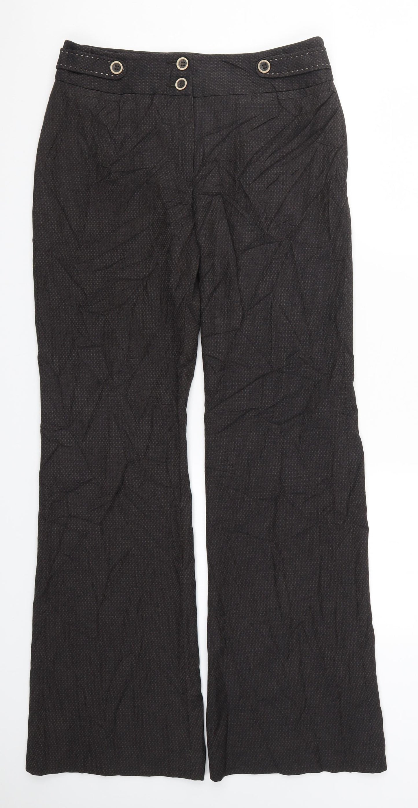 NEXT Womens Brown   Trousers  Size 10 L31.5 in
