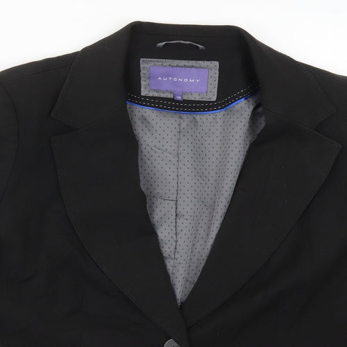 Autonomy Womens Black   Jacket Suit Jacket Size 18