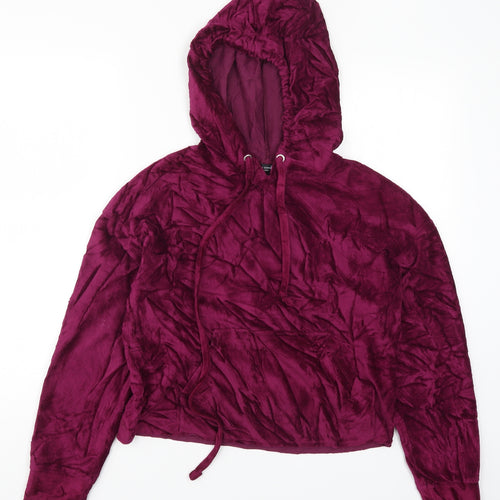 Bershka Womens Pink   Pullover Hoodie Size M