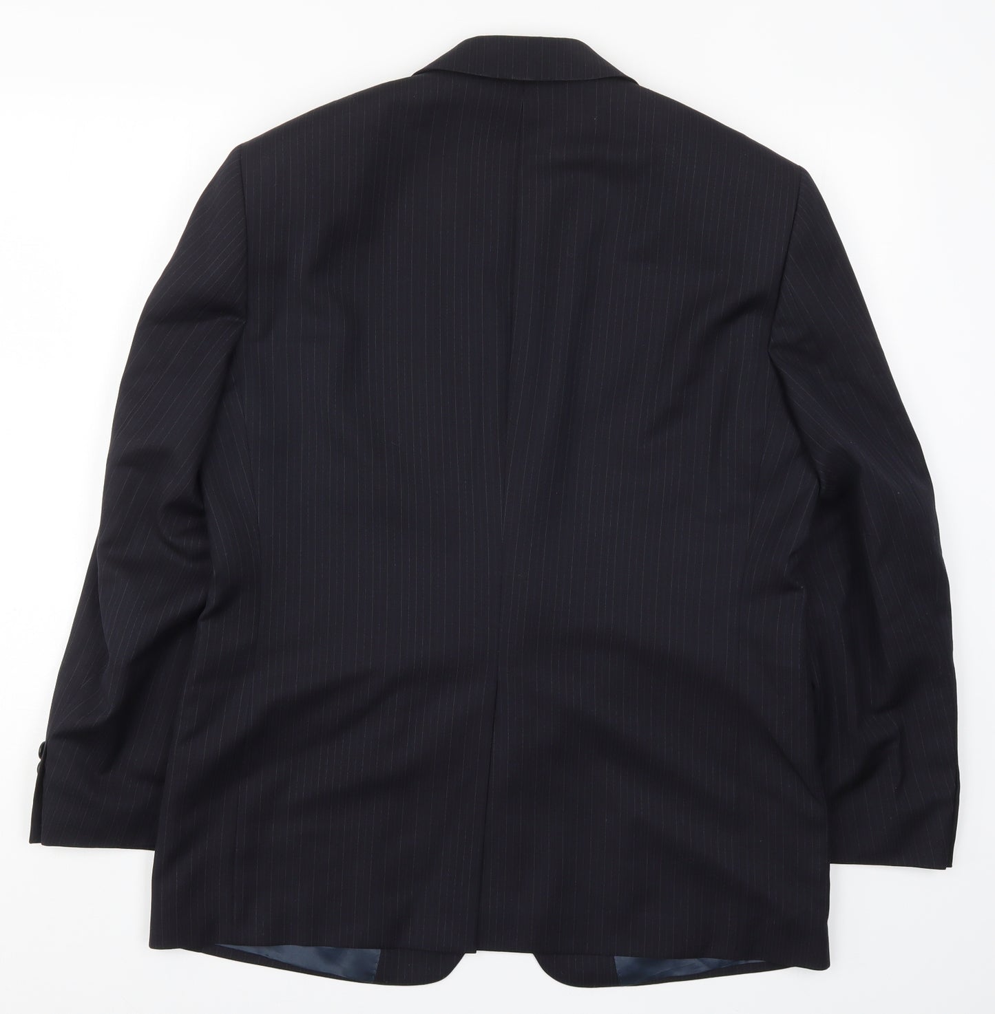 Marks and Spencer Mens Blue Striped  Jacket Suit Jacket Size 40