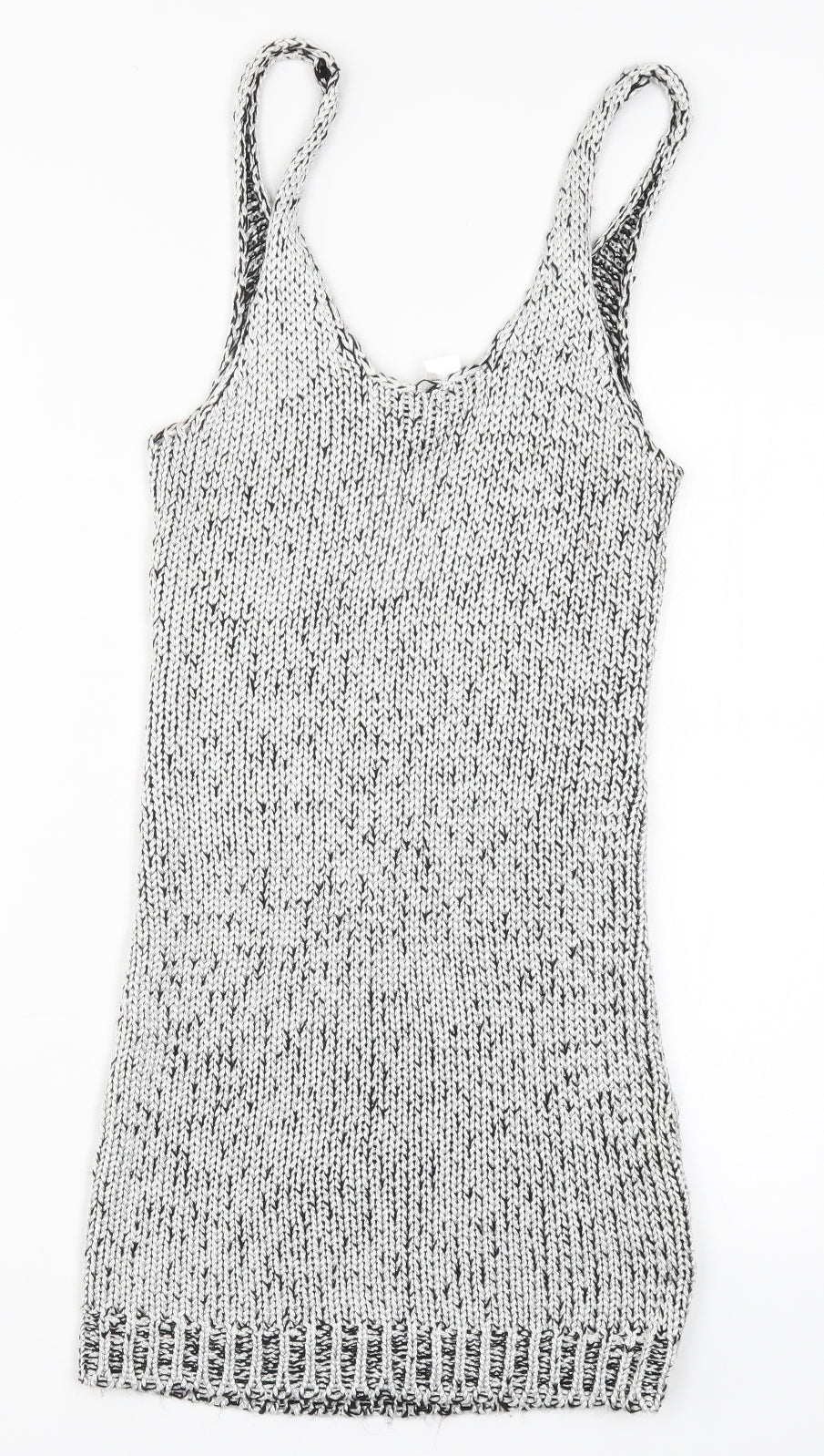 H&M Womens Silver  Knit Tank Dress  Size 10